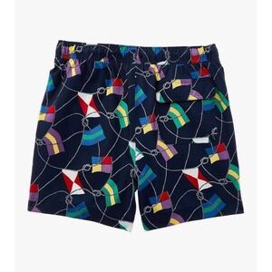 Brooks Brothers Montauk Nautical Flag Print Swim Trunks Short in Blue Size XXL